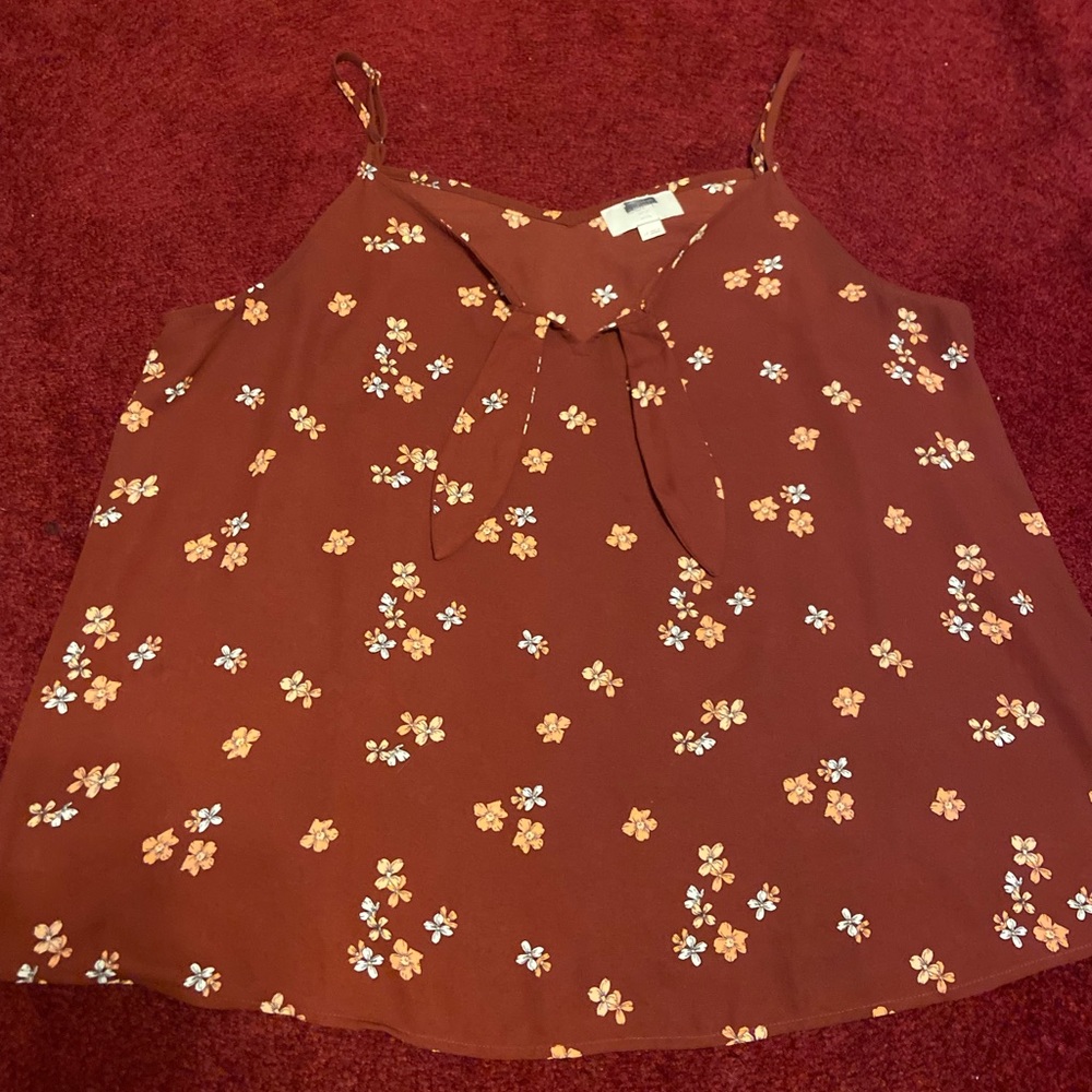 Loft Large Petite Floral Tank Top